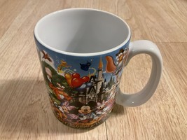 Walt Disney World Pixar Grandpa Coffee Mug Cup Disney Mickey Dumbo Stitch - £10.96 GBP