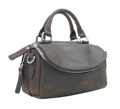Vagarant Traveler 8.5 in. Cowhide Leather Slim Sling Bag/Waist Bag LH14.DB - $75.00