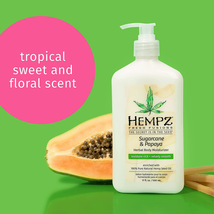 Hempz Sugarcane & Papaya Herbal Body Moisturizer, 17 Oz. image 3