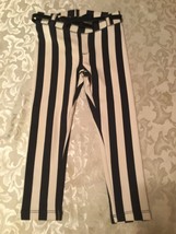 Size 3 4 H&amp;M pants blue white striped leggings Girls New - £10.59 GBP