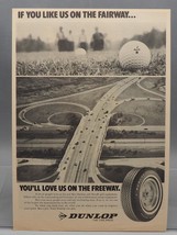 Vintage Magazine Ad Print Design Advertising Dunlop Tires Golf Balls - £25.38 GBP