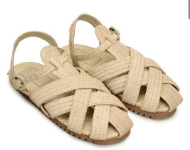 Farm Rio Synthetic Raffia Zigzag Sandals womens size 8 sfs - £92.64 GBP