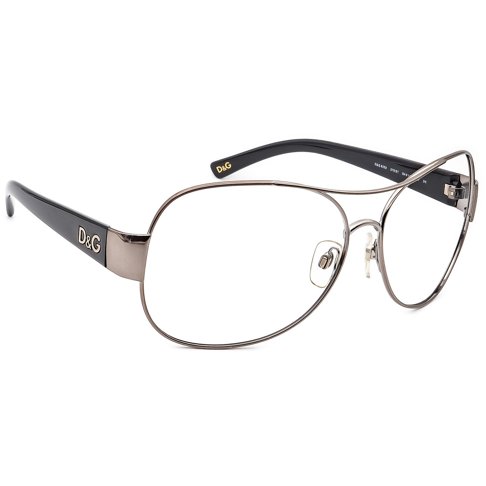 Dolce & Gabbana Sunglasses Frame Only D&G 6059 079/87 Gunmetal/Black 64 mm - $64.99