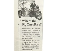 Harley Davidson Sidecar Advertisement 1928 Motorcycle Big Ones DWCC10 - $562.22 MXN
