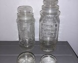 Vintage MR. PEANUT glass jars Anchor Hocking 10&quot; 8&quot; Replacement Lids Lot - $29.99