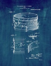 Drum Patent Print - Midnight Blue - $7.95+