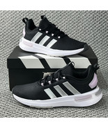 Adidas Racer TR23 Womens # 7 Running Shoes IF4369 Black Silver Metallic ... - $71.22