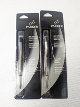 Parker Ball Pen Refill Black ink Fine point set 2 2001 Sanford #30315 ba... - £23.72 GBP