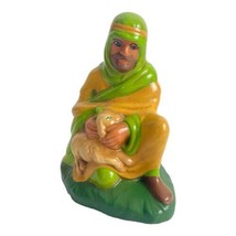 Vintage Holland Mold Christmas Nativity Shepherd kneeling with lamb Replacement - £19.73 GBP