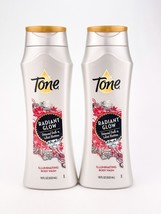 Tone Radiant Glow Diamond Dust Lotus Blossom Body Wash 18oz Lot of 2 - £23.84 GBP