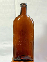 Craig&#39;s Kidney &amp; Liver Cure Co Vtg Amber Glass Bottle 9.5&quot; Drugstore Apothecary - £199.79 GBP