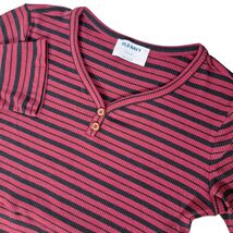 Old Navy Women's Ribbed Knit Striped Tunic Dress Red &amp; Black Size XL 3/4... - $21.48