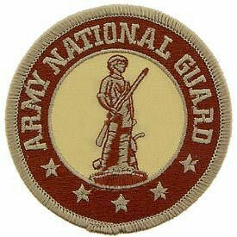 Primary image for ARMY NATIONAL GUARD EMBROIDERED DESERT PATCH