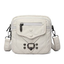White  Designer Womens One- Handbag Solid Color Multifunctional Handbag Casual S - £55.26 GBP