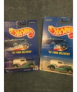 Hot Wheels #135 &#39;32 FORD DELIVERY Lot Of 2 Wheel Variations. Basic &amp; 7 S... - £7.45 GBP