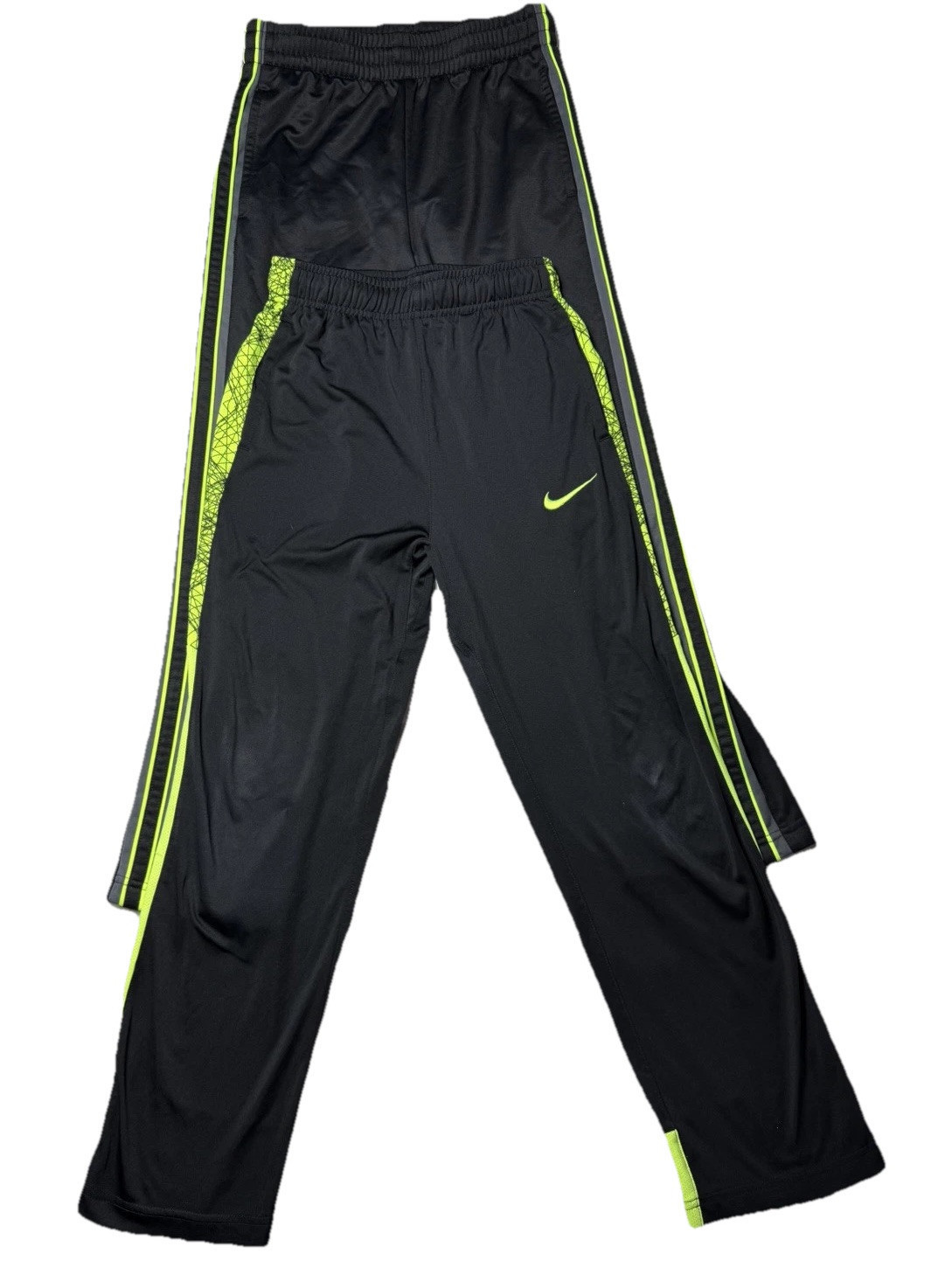 2 Boys Nike Black Dri-Fit Tek Gear Athletic Sweatpants Size Youth Medium - $9.89