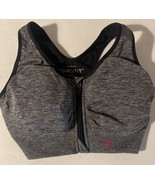 Shefit luxe Gray sports bra zip front Size M - $30.08 CAD