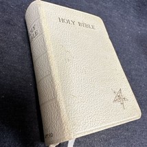 Order Of The Eastern Star 1956 White Pocket Bible - Delores Compton - £6.57 GBP