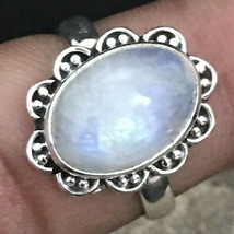925 Sterling Fine Silver Rainbow Moonstone Gemstone Ring Sz C-Z Gift RSP-1280 - £25.68 GBP