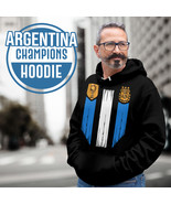Argentina Golden Champions FIFA World Cup 2022 Black Hoodie   - $62.90 CAD+