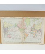 The World &amp; Philippine Island Rand McNally  1898 Atlas of the World 14&quot; ... - $19.59