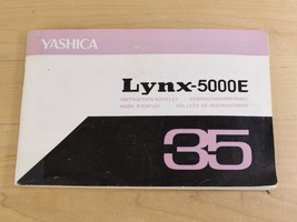 Vtg YASHICA Lynx-5000E 35 Instruction Booklet Original Manual Only - $167.24 MXN