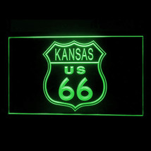 120167B Route 66 US Kansas Historic Main Street Highway Carriage LED Light Sign - £16.44 GBP