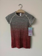 Nwt Ivivva By Lululemon Wlcb Red Stripe Multi Fly Tech Ss Tee Top Girl&#39;s 12 - £38.16 GBP