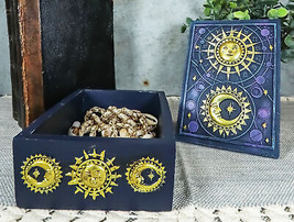 Fortune Telling Celestial Astrology Sun And Moon Tarot Cards Decorative Box - £23.97 GBP