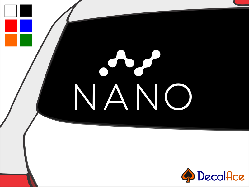 NANO Currency Raiblocks Crypto Vinyl Decal Car Wall Sticker CHOOSE SIZE ... - $3.14+