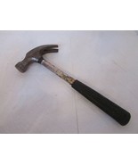 CLAW HAMMER WITH RUBBER GRIP 12-5/8&quot;L 16 OZ FORGED STEEL WELL USED - $4.90