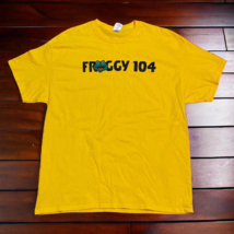 Froggy 104 WOGY Radio Station Jackson, TN Gildan T Shirt XL Yellow - £14.02 GBP