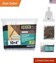 215 PCS 4&quot; Epoxy Coated Deck Screws - Rust Resistant with T25 Drive Bit - $38.00