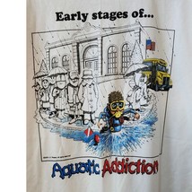 Vintage Aquatic Addiction 2XL Diving Shirt Funny Tee School Snorkel - £20.69 GBP