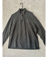 Polo Ralph Lauren Men&#39;s Gray Estate Rib Quarter Zip Long Sleeve Sweater ... - $47.85 CAD