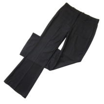 NWT THEORY Demitria in Black Sleek Flannel Wool Trouser Pants 14 x 33 ½ - £85.63 GBP