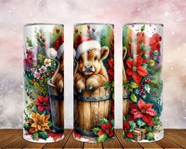 Skinny Tumbler with Straw, 20oz/30oz, Baby Highland Cow, awd-248 - £28.90 GBP+