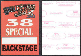 38 Special OTTOCloth Backstage Pass from the 2001 Charlie Daniels Band Volunteer - £4.71 GBP