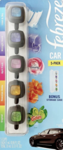 Febreze Air Freshener Car Vent Clips, Rainbow Variety 5-ct COSTCO#1160221 - £9.49 GBP