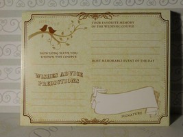 Wedding Well Wishes Advice Predictions Cards Bride Groom Newlyweds Sign ... - $6.92