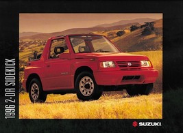 1996 Suzuki SIDEKICK 2-DOOR sales brochure sheet US 96 SUV JS JX - £6.25 GBP