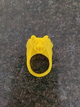 VTG Retro 1970&#39;s Gumball Machine Toy Monster Ring Plastic Gargoyle Yellow - $14.01