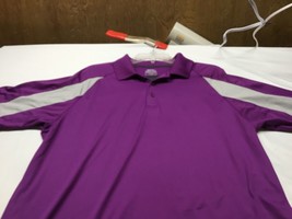 Slazenger Shirt Mens Large Purple Polo Golf Pullover Short Sleeves - $11.87