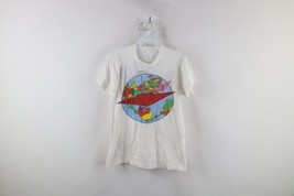 Vintage 80s Womens M Distressed 1984 Tour Thompson Twins Band T-Shirt White USA - $108.85