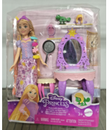 Disney Princess  Rapunzel Doll Vanity And Accessories - $16.82