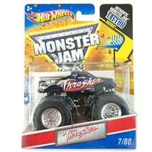 Hot Wheels Monster Jam Monster Truck Thrasher Blue Diecast 1/64 Tattoo 7/80 - £10.43 GBP
