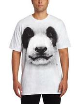 The Mountain Mens 100% Cotton Big Face Panda Realistic Graphic T-Shirt SZ Large - £16.88 GBP