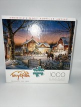 Terry Redlin Trimming The Tree 1000 Pc Puzzle - £11.18 GBP