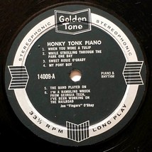 Joe "Fingers" O'Shay - Honky Tonk Piano [12" Vinyl LP 33 rpm] Stereo image 2