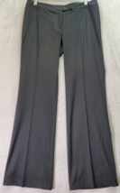 H&amp;M Pants Womens Size 8 Black Polyester Silver Metallic Striped Pockets ... - £11.59 GBP